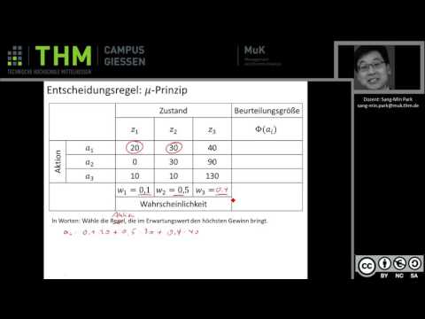 BWL - Entscheidungstheorie: Mü-Prinzip