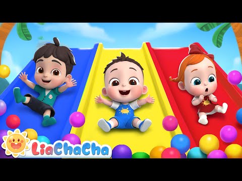 The Slide Song | EP115 | Slip and Slide Down | Kids Songs & Nursery Rhymes | LiaChaCha