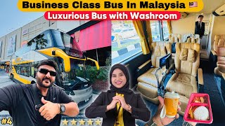 Double Decker Business Class Bus Journey in Malaysia 🇲🇾 | Penang to Kuala Lumpur | Bus with Toilet