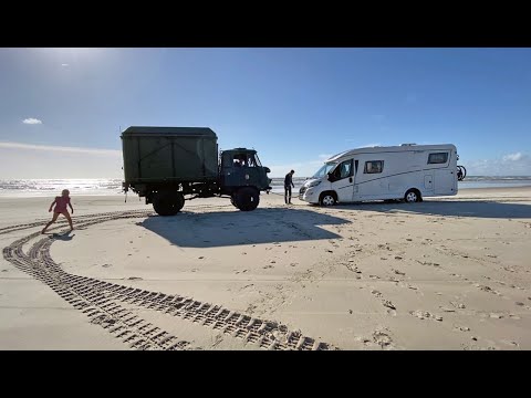 DDR ROBUR LD2002 Exmo 4x4 nach Dänemark, Van Life : Naturnære oplevelser - Børsmose Strand Camping