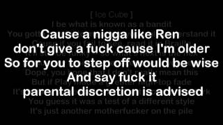 N.W.A. - Parental Discretion Iz Advised (Lyrics)