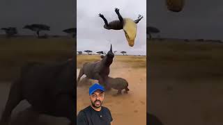 Jacare foi no Rinoceronte 😱