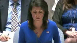 UN Ambassador Nikki Haley: Russia Can Not Escape Responsibility for Syrian Gas Attack