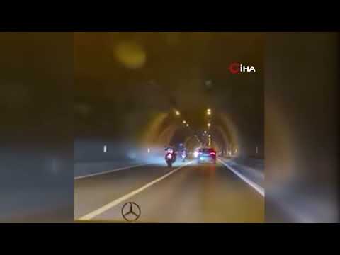 Bartın - Karabük kara yolunda tehlikeli manevralar kameralara yansıdı