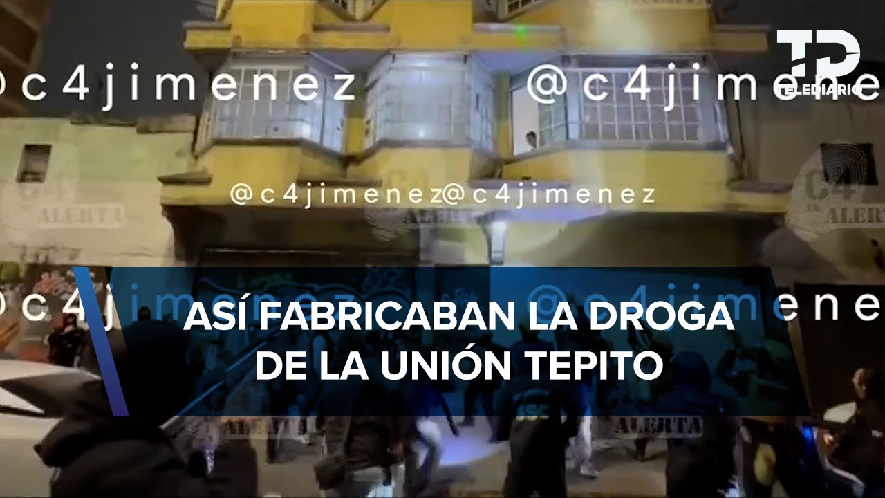 Desmantelan narcolaboratorio de fentanilo de La Unión Tepito en la colonia Peralvillo