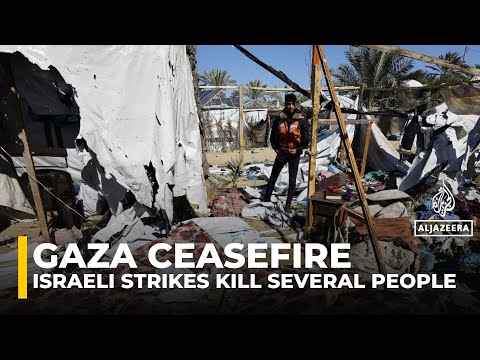 Israeli attacks across Gaza have killed at least 20 Palestinians since dawn