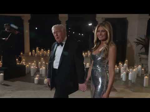 President Trump Attends a New Year's Eve Party