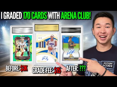 I finally graded tons of my BIGGEST CARDS with the NEW ARENA CLUB GRADING (170+ cards)! 😮🔥