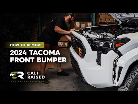 How To Remove The Front Bumper on a 2024+ TOYOTA TACOMA | Cali Raised