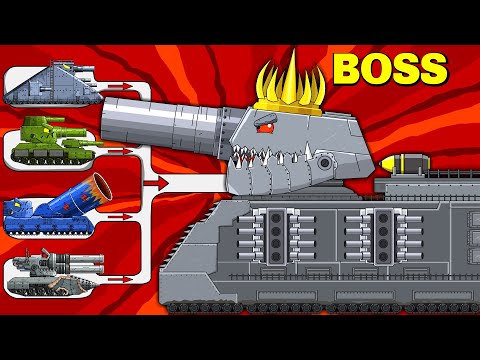 Monster tank: KING DORIAN vs MEGA TANK - Cartoons about tank/Nina tank cartoon