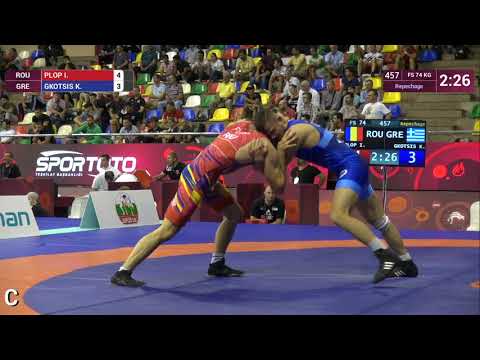 Repechage FS - 74 kg: I. PLOP (ROU) v. K. GKOTSIS (GRE)