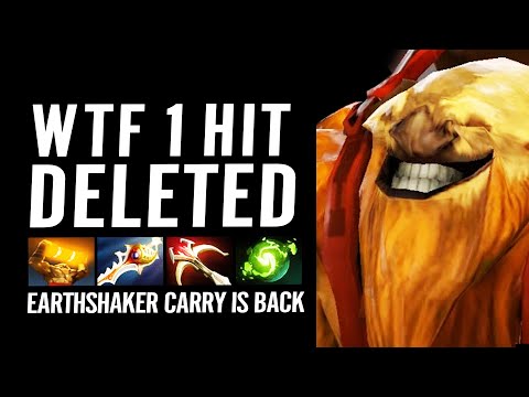 🔥 Earthshaker CARRY IS BACK - Rapier + Daedalus 1 HIT K.O 3500 CRIT WTF Crazy Dota 2 Pro Mid