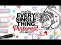 I HAVE TO DRAW THIS Drawing EVERY SINGLE THING Pinterest Tells Me To