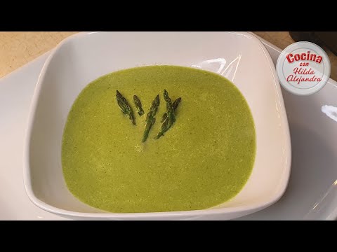 Como hacer SOPA DE ESPARRAGOS CREMOSA, fácil de hacer y con pocos ingredientes #lowcarb #keto