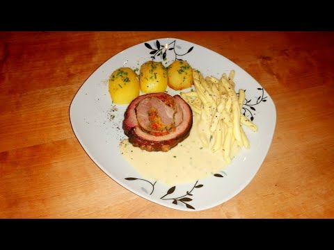 Rollbraten vom Schweinebauch