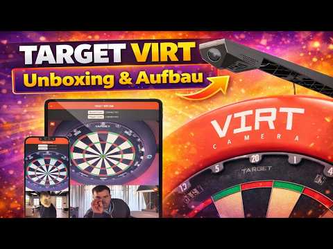 TARGET VIRT Unboxing & Aufbau 🔥 Smart Dart Kamera im Test | Installation & Ersteindruck