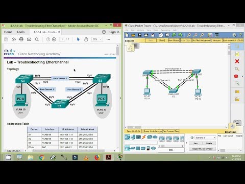 4.2.2.4 Lab - Troubleshooting EtherChannel