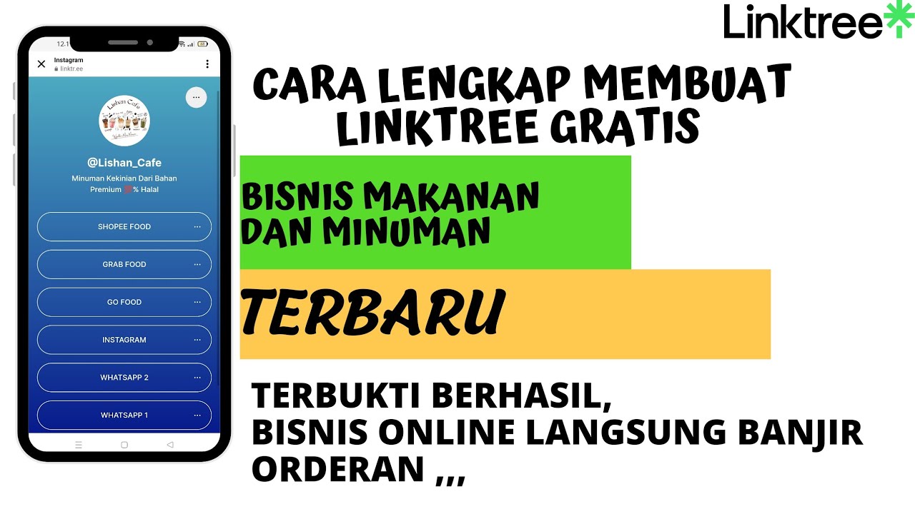 CARA LENGKAP MEMBUAT LINKTREE GRATIS UNTUK BISNIS MAKANAN DAN MINUMAN