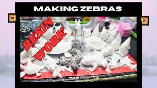 Creating Zebras With UV Gel Polish | UV Resin Art | Epoxy Resin | Beginners Tutorial