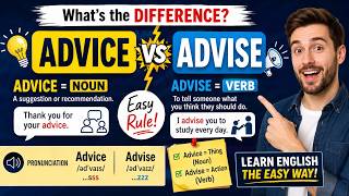 🔥 99% of English Learners Confuse Advice and Advise—Do You?