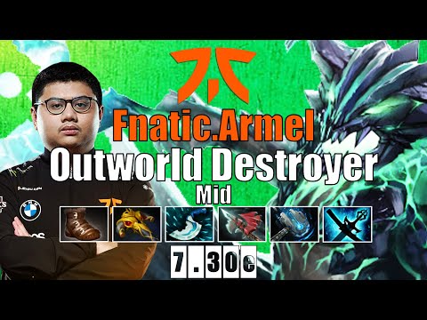 Outworld Destroyer Mid | Fnatic.Armel | BROKEN COMBO BULLY MID | 7.30e Gameplay Highlights