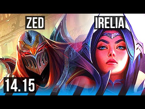 ZED vs IRELIA (MID) | 14/3/10, 800+ games, Dominating | VN Master | 14.15