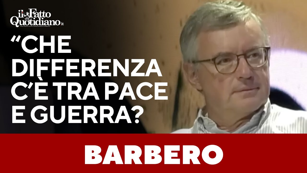 “Che differenza c’è tra la pace e la guerra?” Incontro Travaglio-Barbero alla Festa Fatto 2025
