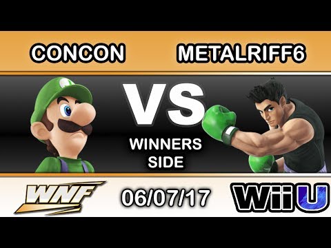 WNF 2.5 - SS | Mr. ConCon (Luigi) Vs. Ronin | Metalriff6 (Little Mac) Winners Side - Smash Wii U