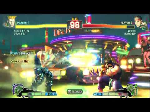 SSF4 [A vs A]: ACE E I RI N(#6 Guile) vs jyobin(#58 Ryu) Ep.297 - HD 720p