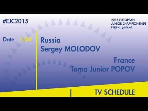 S.Molodov(RUS) VS. T.J.Popov(FRA) #EJC2015 Lubin, Poland