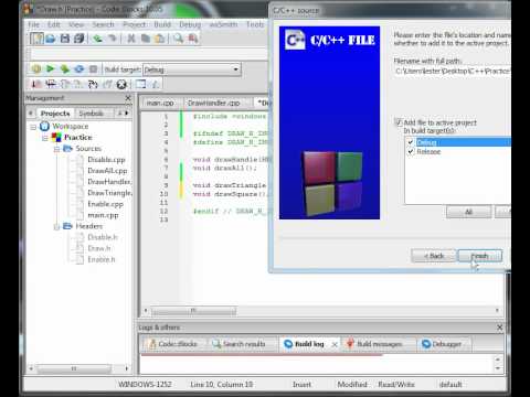 OpenGL Tutorial 4:  A Taste of 3D and Squares!  Pointy!
