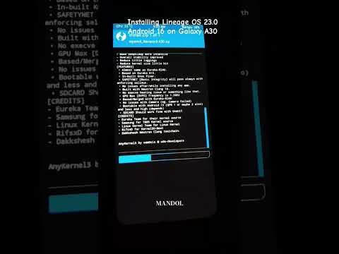 Installing Lineage OS 23.0 Android 16 on  Galaxy A30 | Mandol | #customrom #galaxya30 #android16