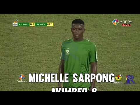 MICHELLE SARPONG HEARTS OF OAK LOANEE TO ELMINA SHARKS VS ACCRA LIONS. GPL21/22 GW1