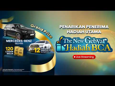 Penarikan Penerima Hadiah Utama Gebyar Hadiah BCA Periode 1 Oktober 2025 - 31 Januari 2026