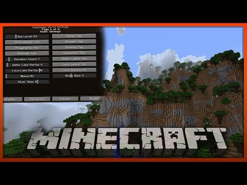 Minecraft 1.8 Snapshot: Customizable Terrain Generation! Isle Land, Drought, Cave of Chaos, 14w17a