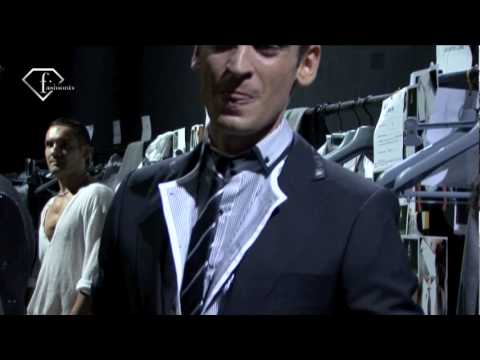 fashiontv | FTV.com - LES HOMMES (D) BACKSTAGE MILAN MEN SS 09