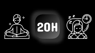 20 Stunden Schlaf Musik mit schwarzem Hintergrund - zum Entspannen oder Schlafen