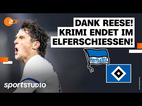 Video Thumbnail: Hertha BSC – Hamburger SV | DFB-Pokal 2023/24, Achtelfinale | sportstudio