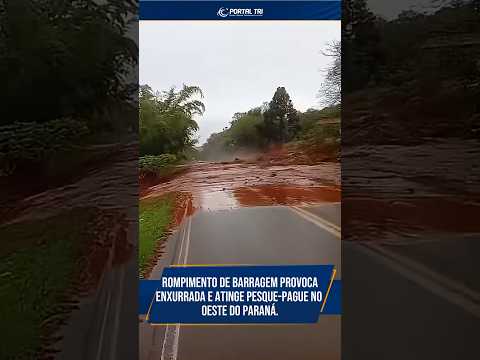 Shorts | BARRAGEM ROMPE em Campina da Lagoa e enxurrada DESTRÓI pesque-pague!