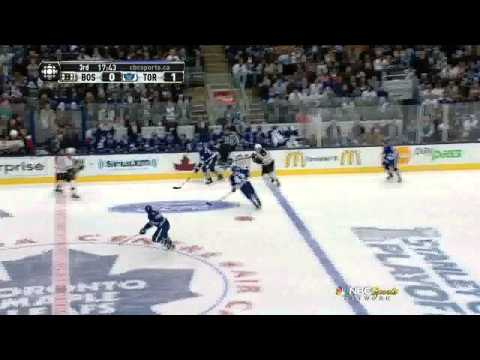 Dion Phaneuf wrister goal 1-0 May 12 2013 Boston Bruins vs Toronto Maple Leafs NHL Hockey