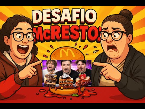 DESAFIO McResto com FELIPE NETO, T3DDY e BRINO 🍔😂 | Tentamos e RIMOS MUITO!