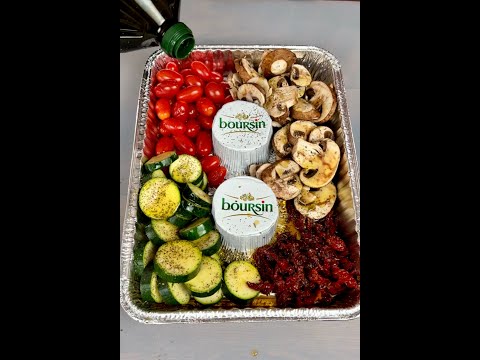 Italian Pasta Bake with Garlic Bread | Easy Boursin Cheese Recipe