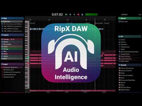 RipX DAW. AI: Audio Intelligence