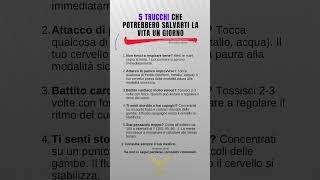 5 trucchi che potrebbero salvarti la vita un giorno