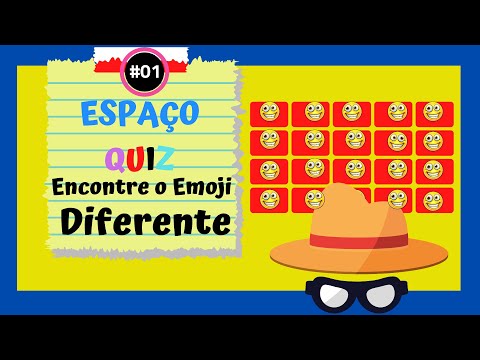 Encontre o EMOJI DIFERENTE  em 20 segundos -  Espaço Quiz