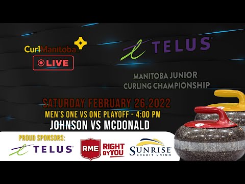 2022 TELUS Junior Curling Championship Draw 26-Feb Saturday 4:00 pm - Men's One vs One Playoff