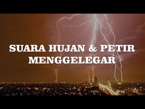 3 jam relaksasi suara hujan dan petir untuk tidur