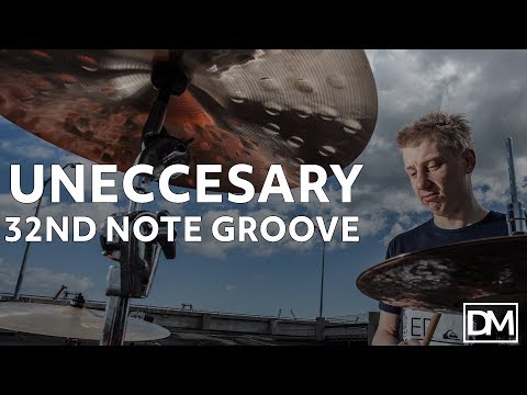 RIDICULOUS 32nd NOTE GROOVE - FREE DRUM LESSON