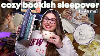 Have a Cozy Book SLEEPOVER with Me 🛋️✨📘 Reading Kiki's Delivery Service, Love Island, Baking & more!