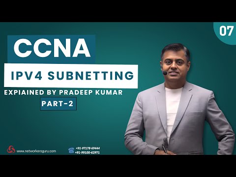 CCNA Full Course Day 7 IPV4 Subnetting by Pradeep Sir